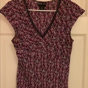 Sweet Sheer Purple Dressy Top!